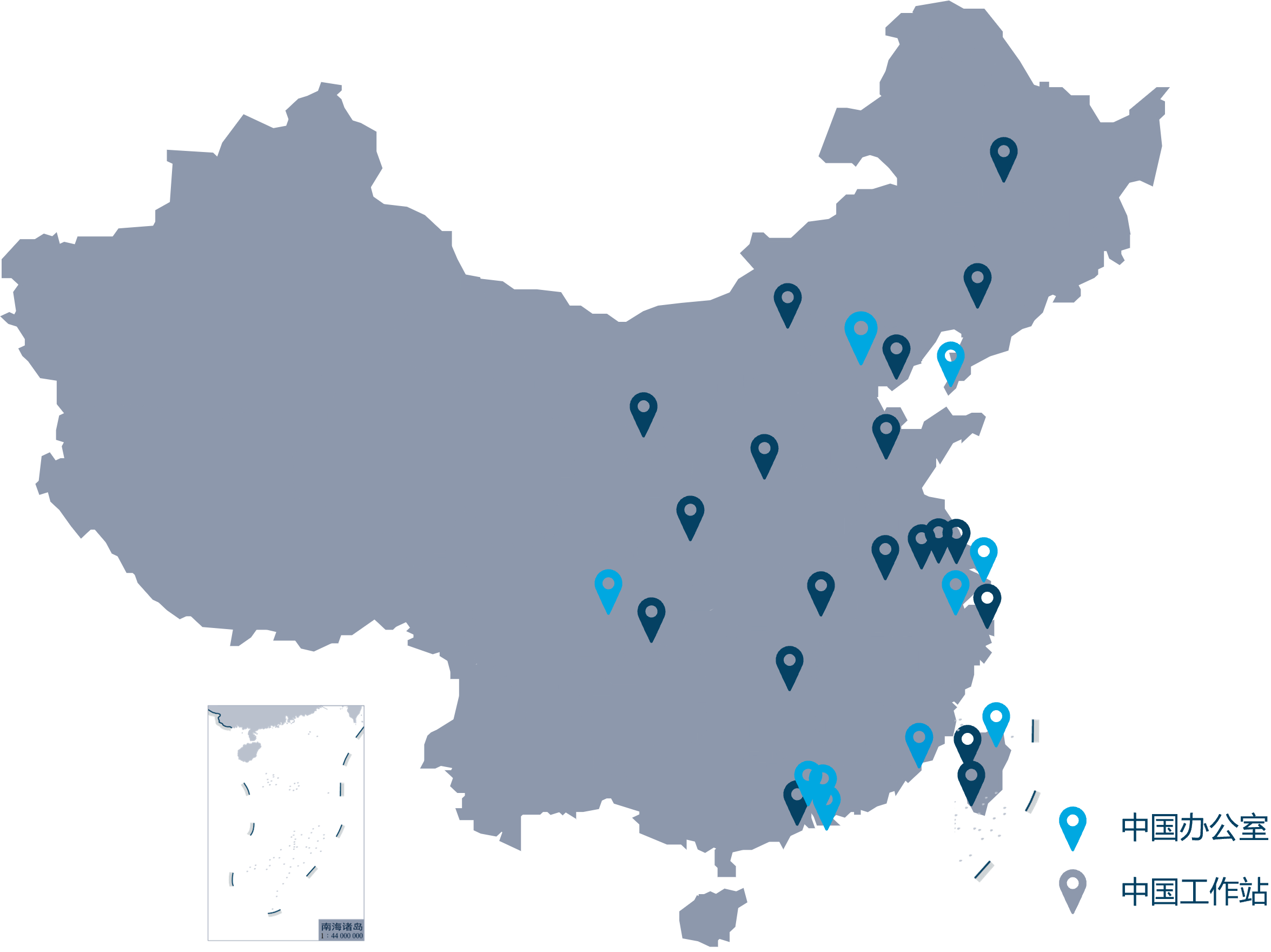 China location map