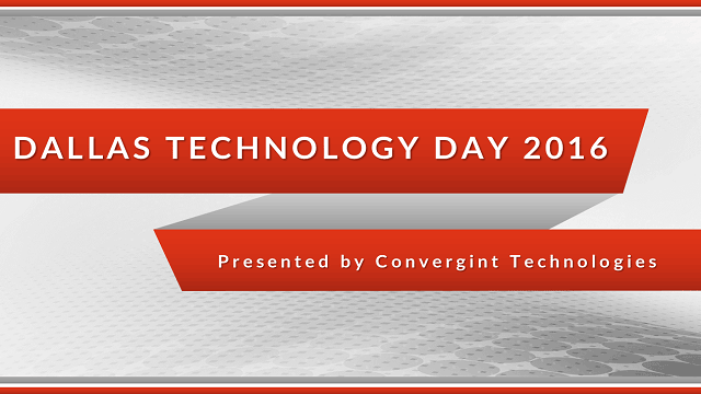Dallas Technology day 2016 header image