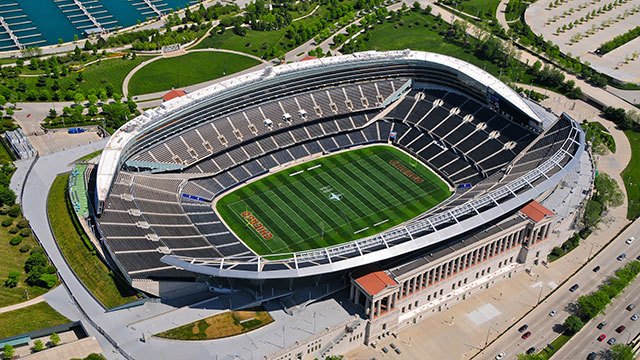 San Francisco 49ers football stadium from a birds eye-view