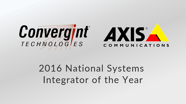 Convergint Technologies 2016 National Integrator of the year header image