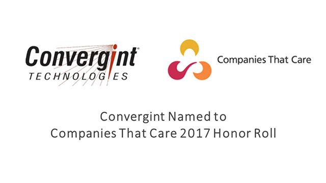 Convergint Technologies named Companies That Care 2017 header image