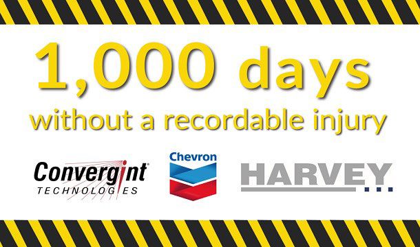 Convergint Technologies 1,000 days without a recordable injury