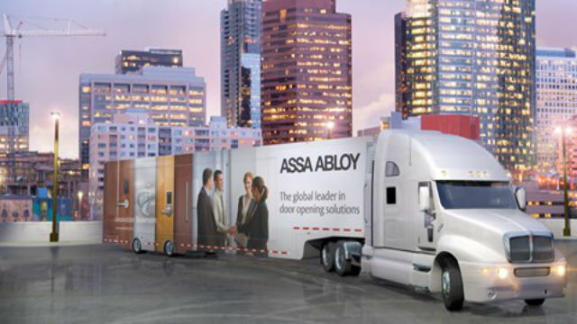 Convergint Assa Abloy image on a truck