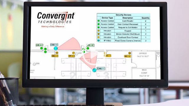 Convergint Design Tool on Computer