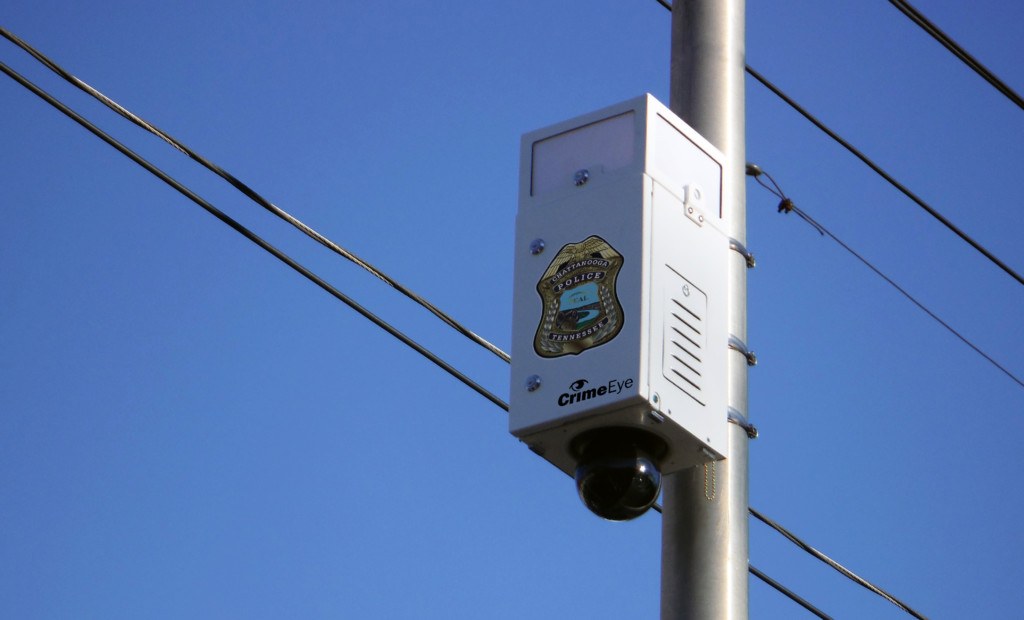 CrimeEye Public Safety Video System on a Pole