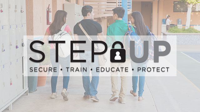 Step Up Secure Train Educate Protect header image