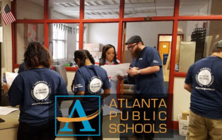 Convergint Colleagues working at Atlanta Public School