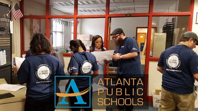 Convergint Colleagues working at Atlanta Public School