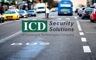 Bus and cars in the background with ICD logo overtop
