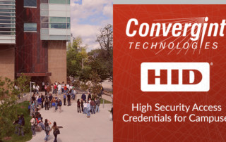 Convergint Technologies and HID, Students walking around campus