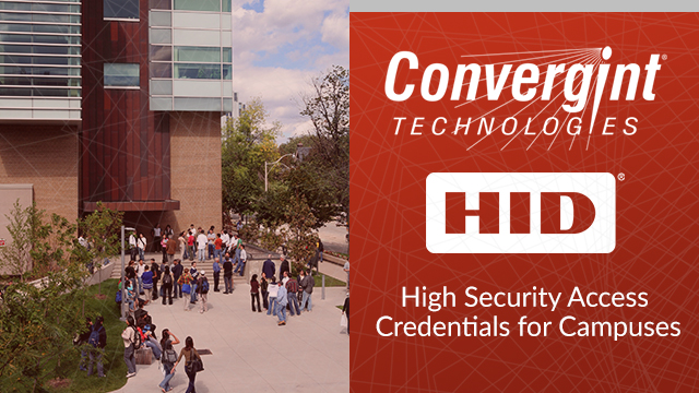 Convergint Technologies and HID, Students walking around campus
