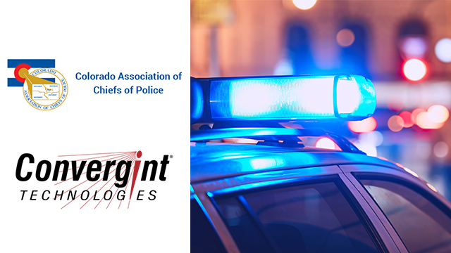 Police car with logos