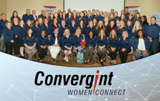 Women of Convergint Women Connect Pose for a Photo