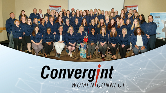 Women of Convergint Women Connect Pose for a Photo