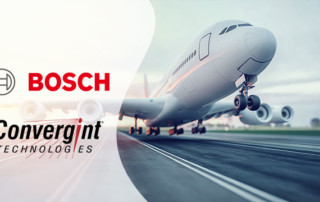 Airplane with Bosch and Convergint logo overlay