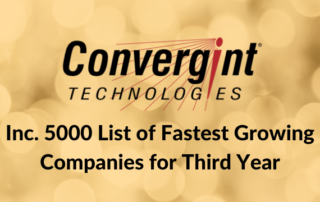 Convergint Named to Inc. 5000 Lit of Fastest Growing Companies for Third Year