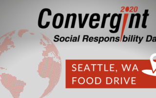 Convergint Social Responsibility Day 2020 Seattle, WA Food Drive