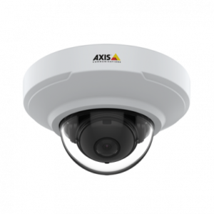 Dome camera on blank background