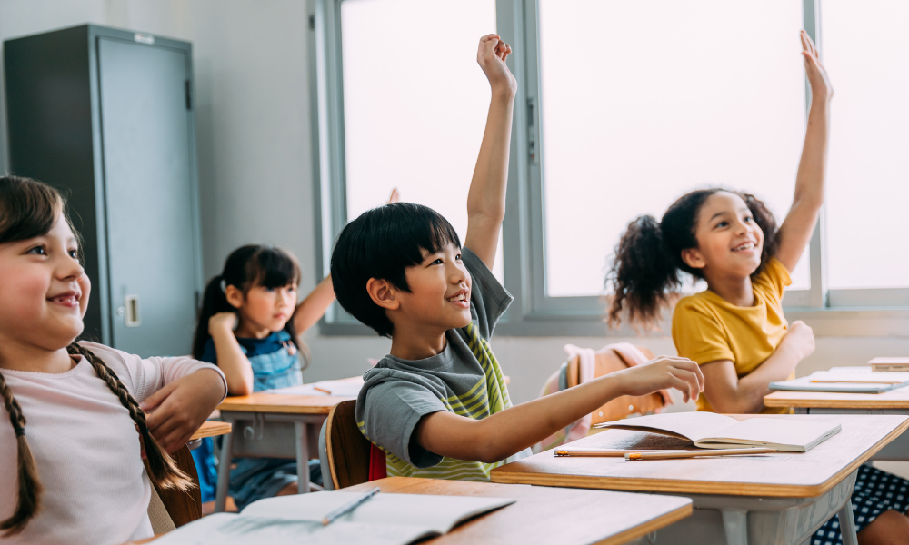 children in a classroom