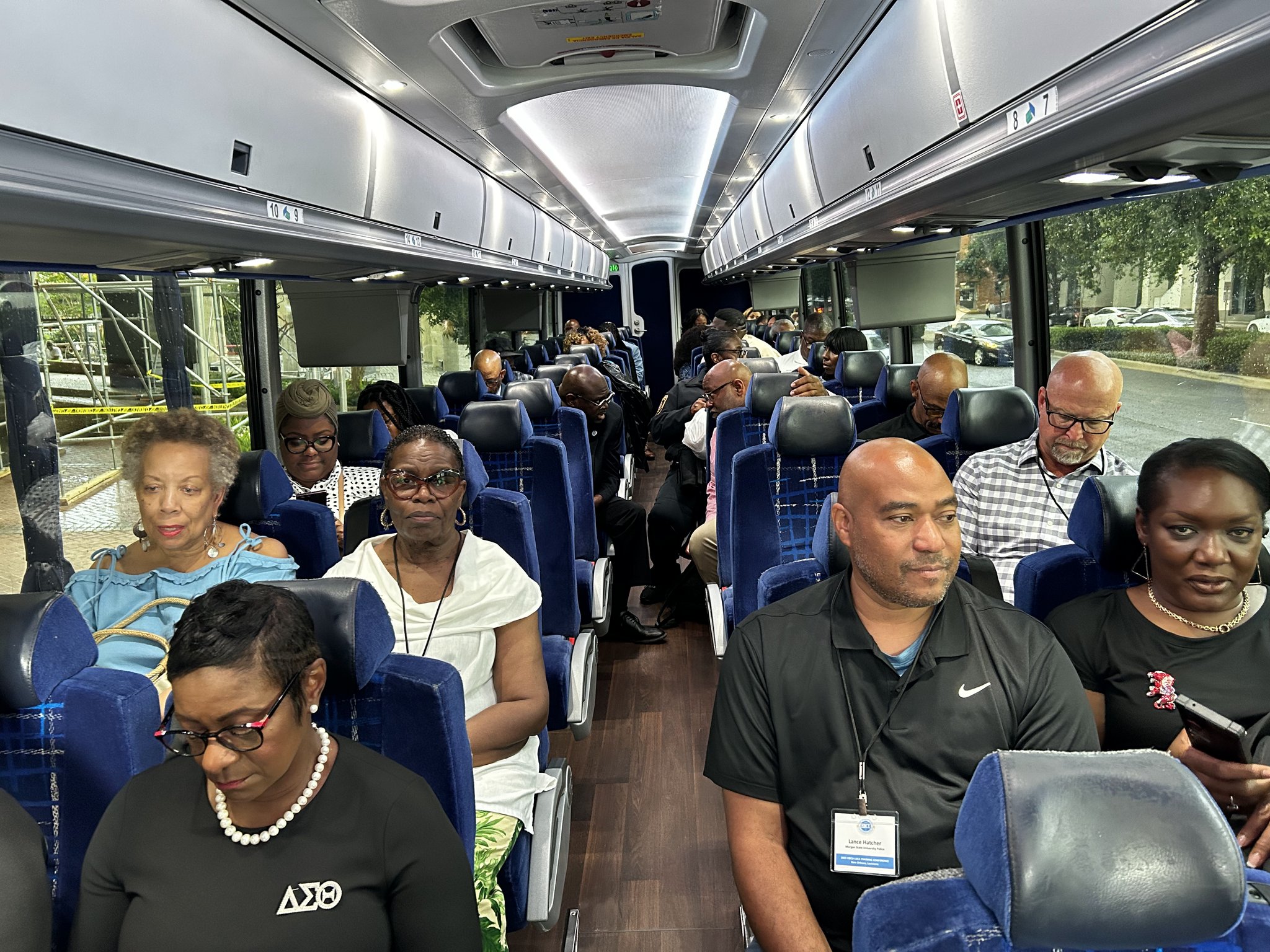 Bus ride to the New Orleans Real Time Crime Center 