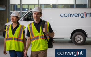 Convergint colleagues walking