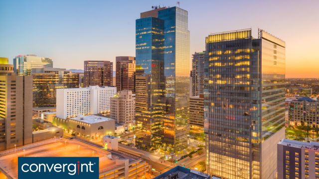 BUILDINGS, COLORFUL SKY