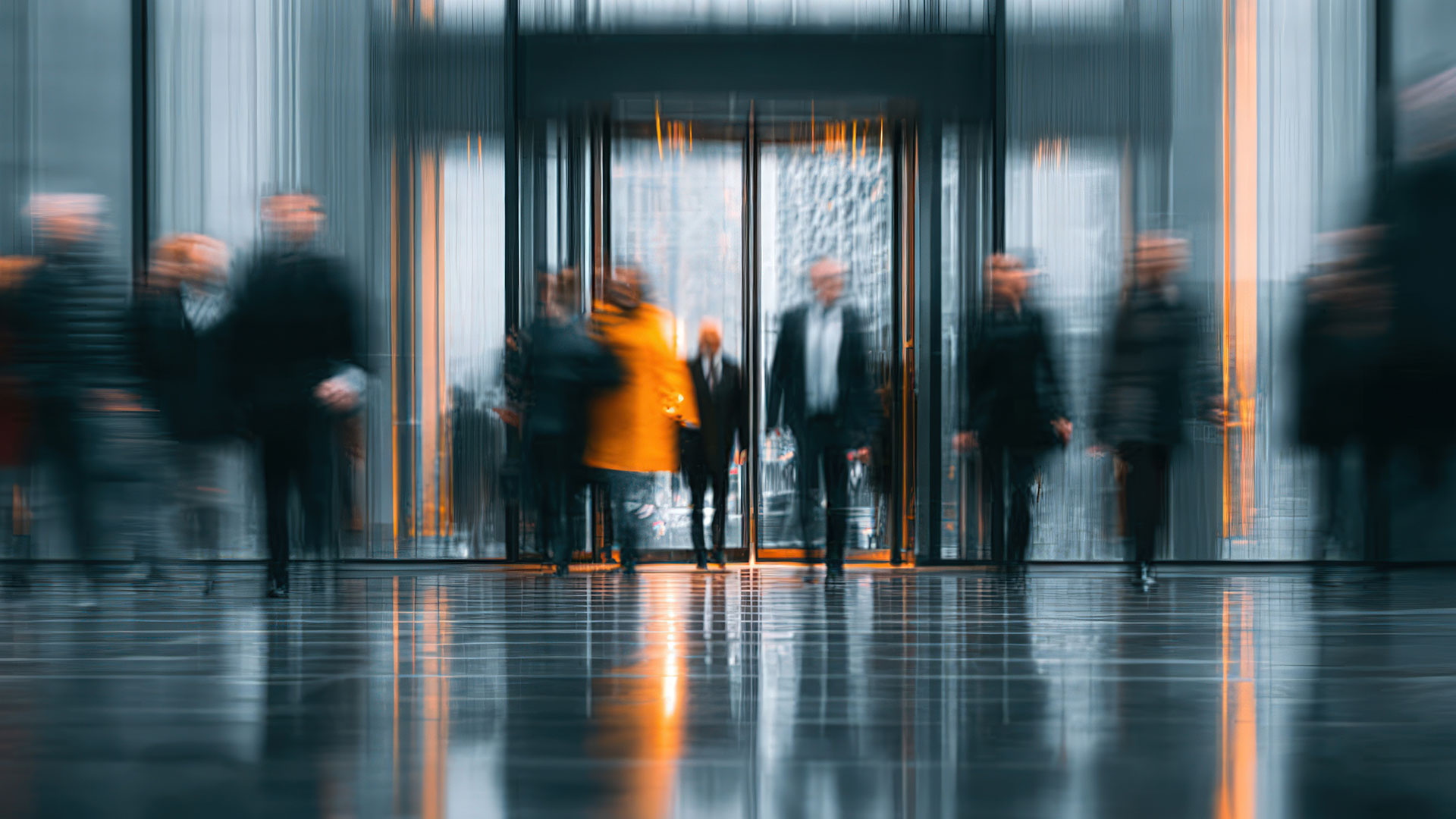 Blurred lobby