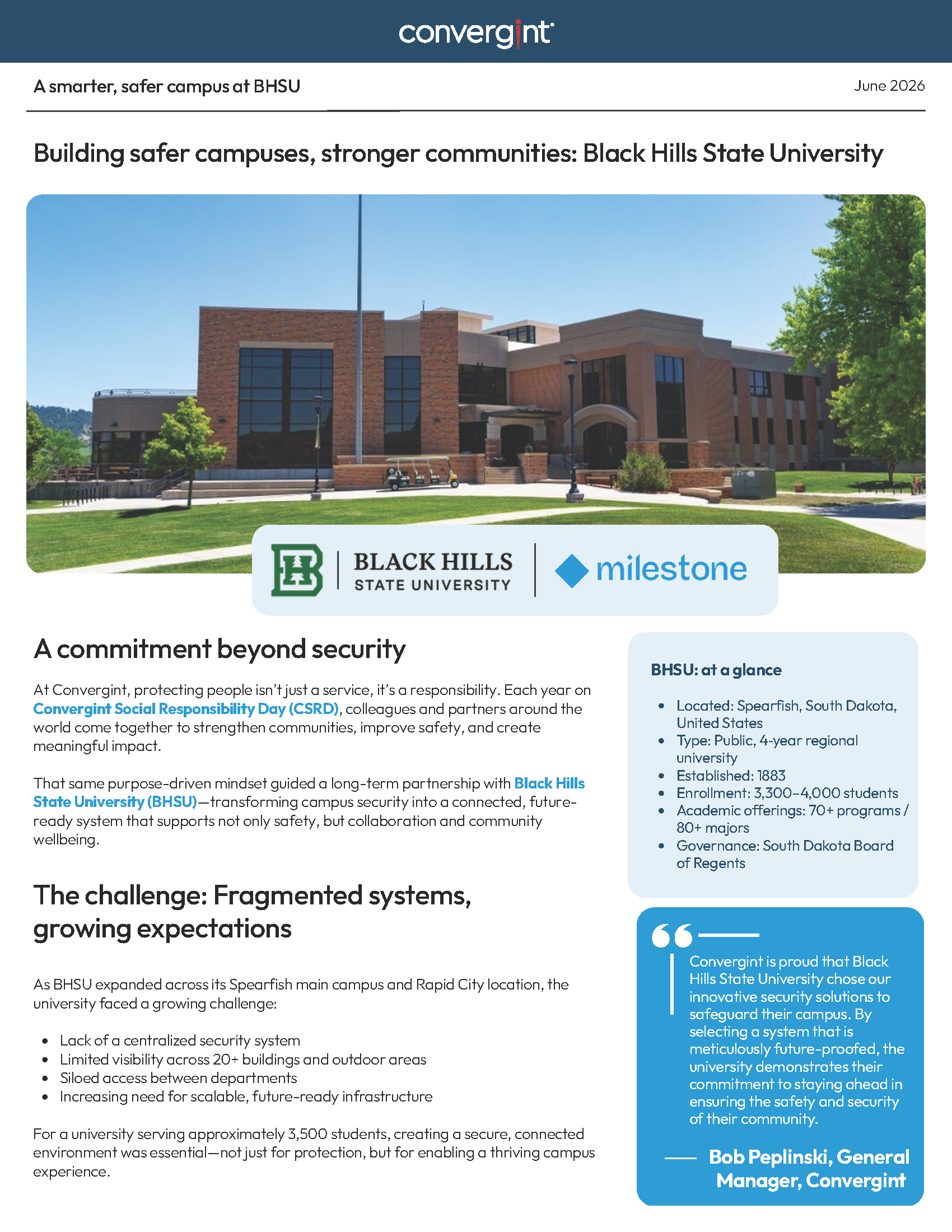Black Hills State University Case Study