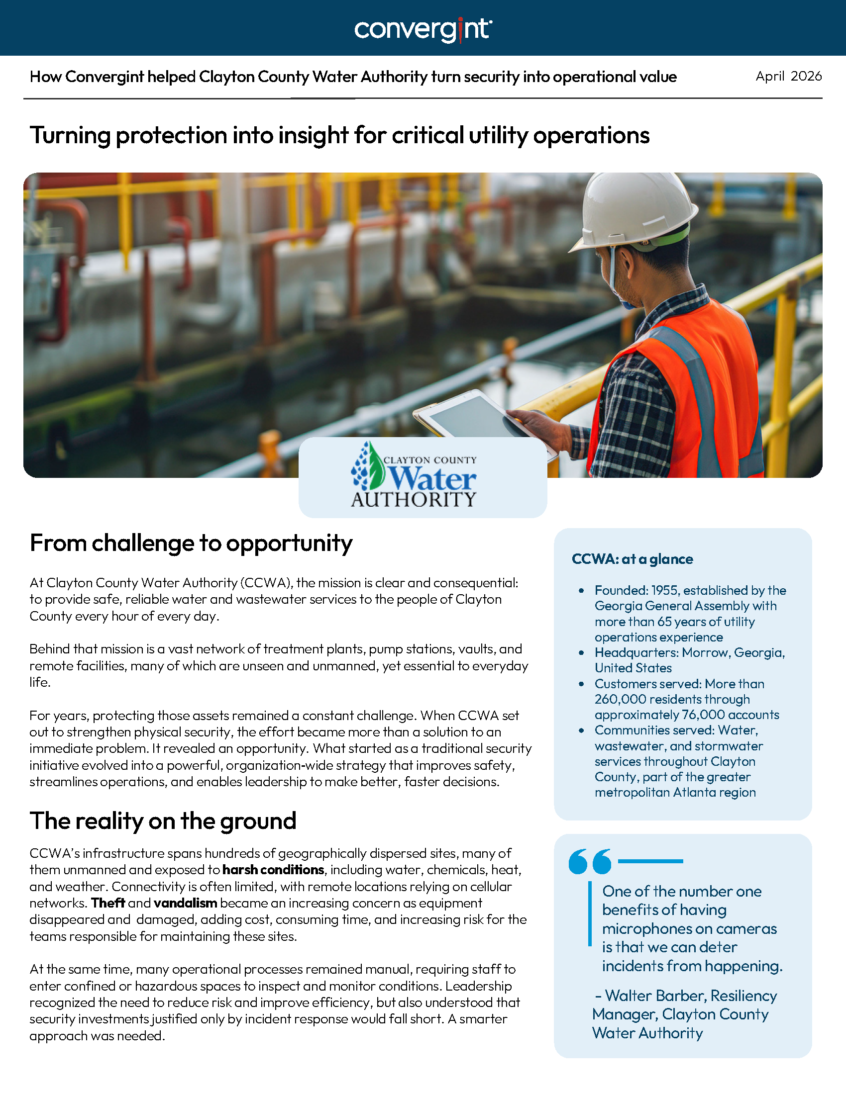 Clayton County Water Case Study