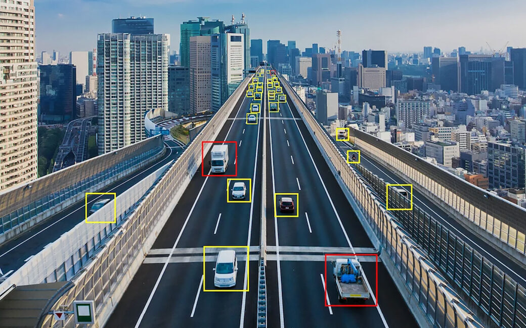 Intelligent traffic system monitoring city traffic