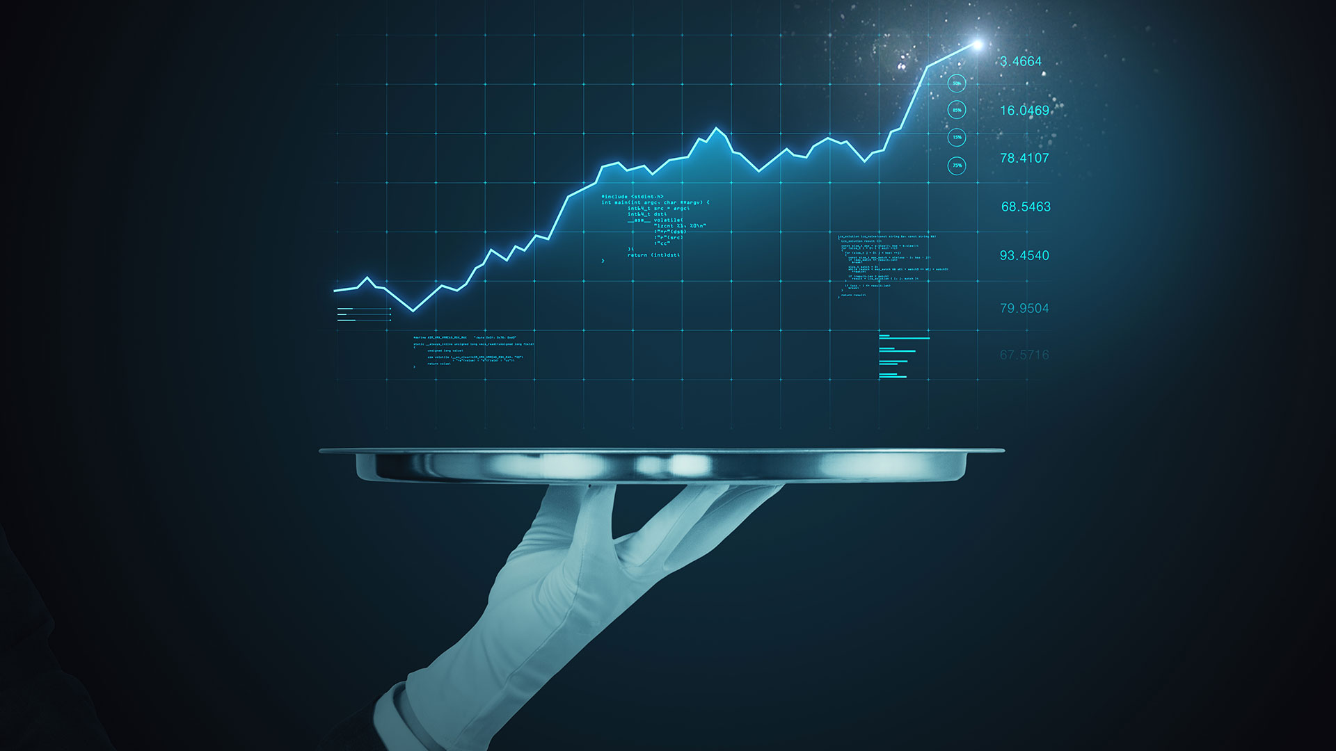data on a platter